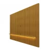 Painel Nobre Ripado 100% MDF C/LED Larg. 2.30m TV até 85 Naturale Gelius - Image 4