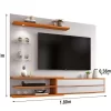Painel NT 1115 TV até 60 Polegadas Off White/Frejó Notável - Image 3