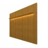 Painel Nobre Ripado 100% MDF C/LED Larg. 2.30m TV até 85 Naturale Gelius - Image 3