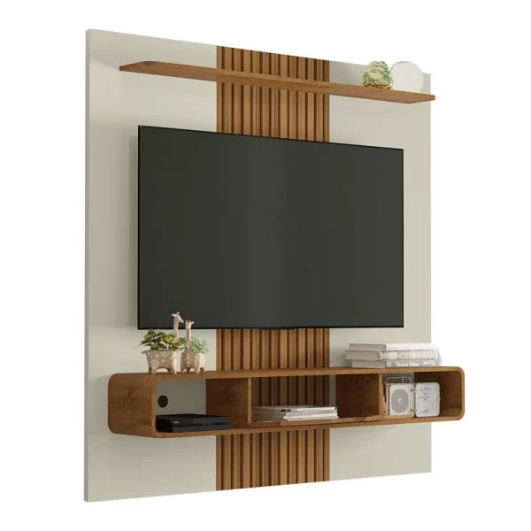 Painel Lisboa Ripado 3D Larg. 1.58m Off/Nature Bechara - Image 5