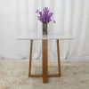 Mesa de Jantar Pedro Mel Vidro Off 90×90 4 Cadeiras Lisboa Veludo Marrom 509 Madeira Maciça Art Assento - Entregue Montada - Image 6