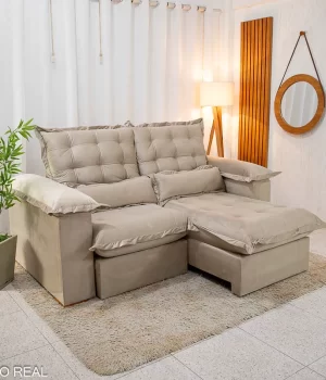 Sofá Retrátil Maldivas Bege - Foto Principal